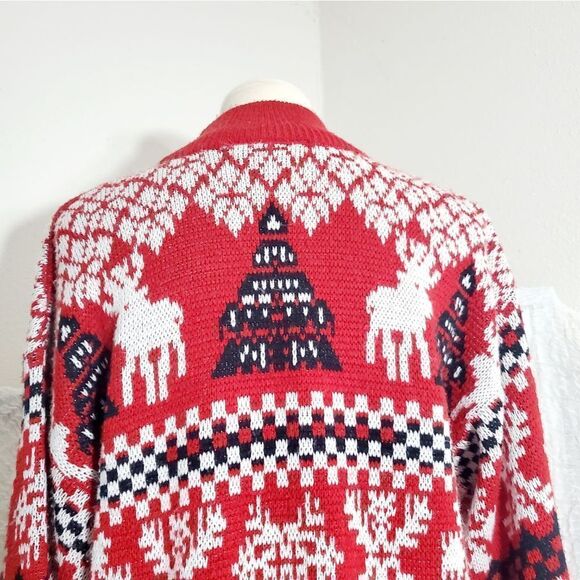 Michael Carrie High Neck "Ugly Christmas Sweater" Size M - Picture 8 of 12